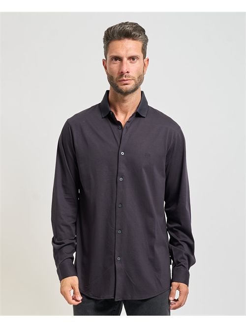 Men's Armani Exchange cotton shirt with logo ARMANI EXCHANGE | XM001370-AF10364UB101